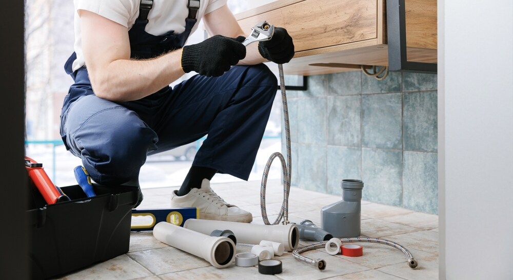 Plumber Inspecting Pipes In Glendale
